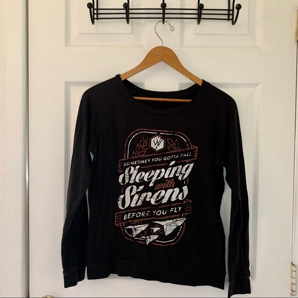 Sleeping with Sirens Black Graphic Long Sleeve